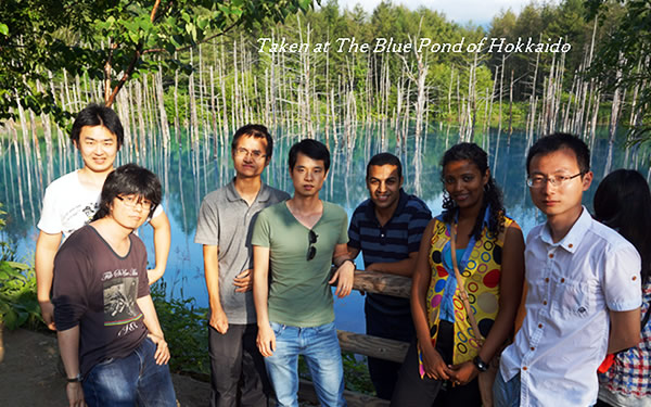 Pic：Taken at The Blue Pond of Hokkaido