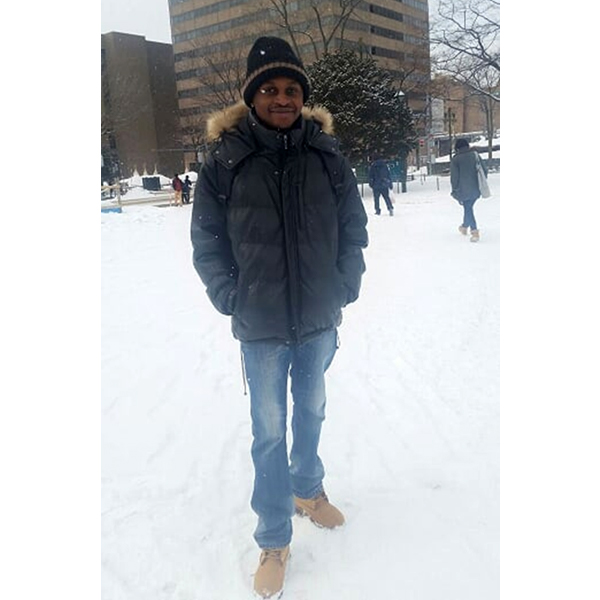 Pic：Winter in Sapporo... all white everywhere!