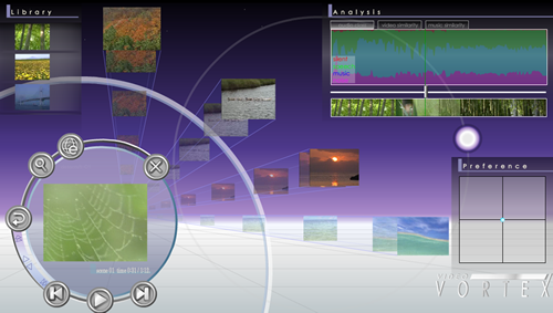 次世代連想型映像・楽曲検索エンジン「Video Vortex」