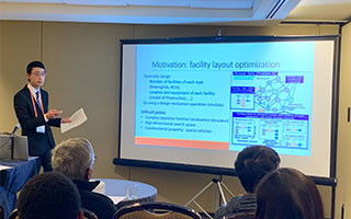 写真:学会発表中の様子