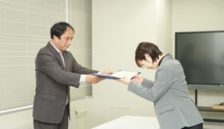 学位授与の様子１