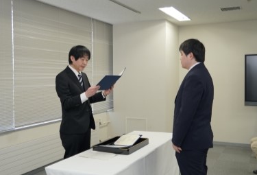 学位授与の様子１